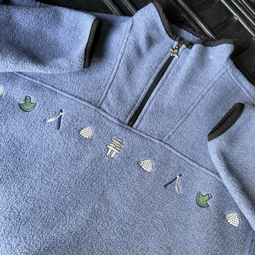 Womens Tundra Sport Embroidered Fleece Pull Over Size L